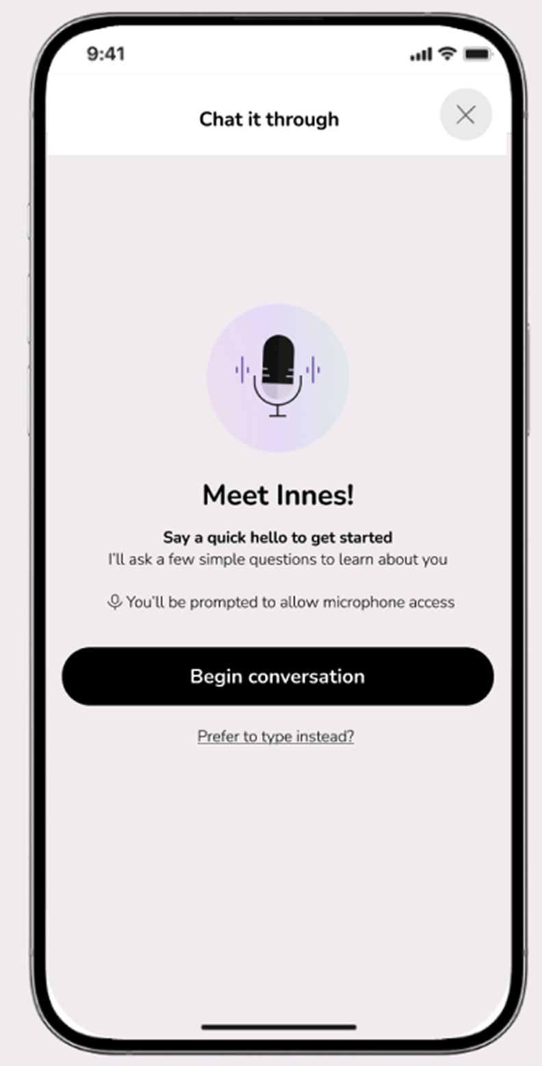 inicio app - Tell us about yourself